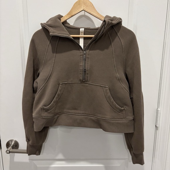 lululemon athletica Tops - Lululemon Women's Scuba Oversized Half-Zip Hoodie - Black (Size XS/S)